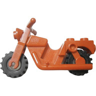 Lego motorka, červená (x81c02 RED)
